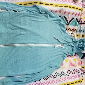 Blue zip up hooded sweater Urban Pipeline